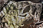 Kbal Spean, called also River of the Thousand Lingam, the riverbed and banks have been graven with linga and various sacred images of hindu divinities 